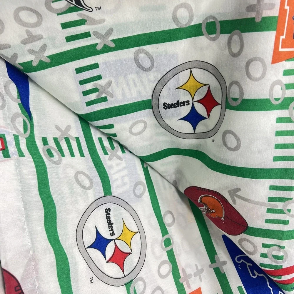 NFL Teams All Over Print Twin Flat Sheet The Bribb Company Made In USA Football‎